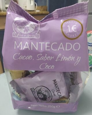 Mantecado Cacao, Sabor Limón y Coco