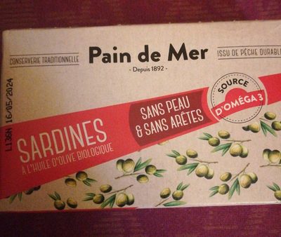 Sardines à l'huile d'olive biologique