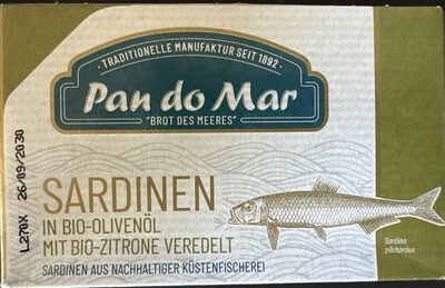 Sardinen In Bio-Olivenöl Mit Bio-Zitrone Veredelt