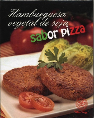 Hamburguesa de soja sabor pizza