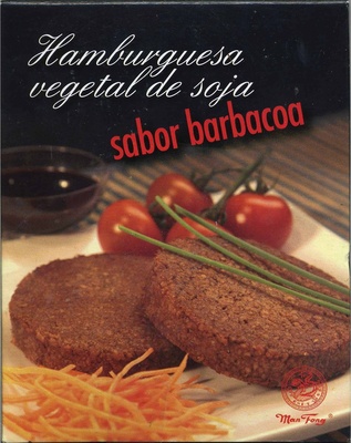 Hamburguesa vegetal de soja sabor barbacoa