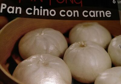 Pan chino con carne front packaging