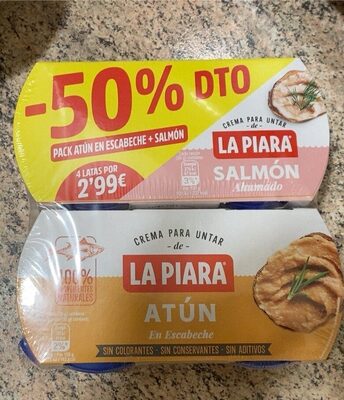 Pate salmon y atun en escabeche