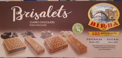 Brisalets cuatro chocolates front packaging