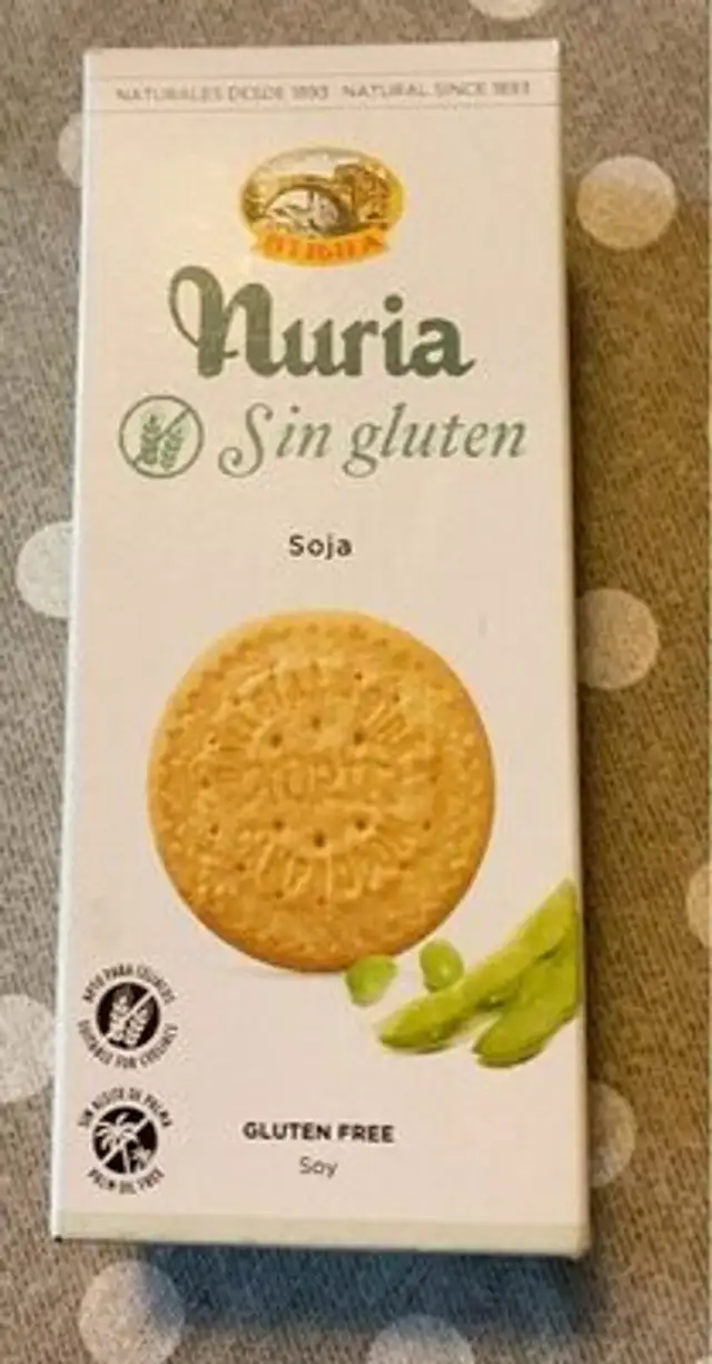 Nuria sin gluten front packaging