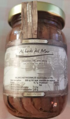 Filetes de anchoa en aceite de oliva