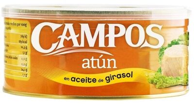 Atún en aceite de girasol front packaging
