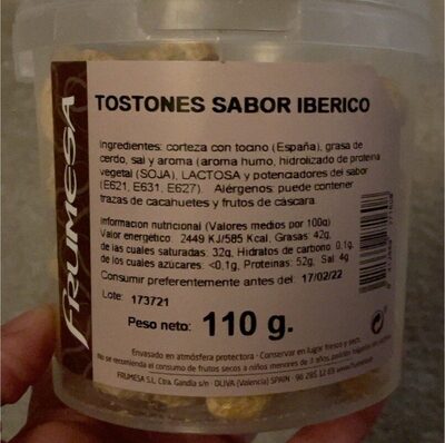 Tostones sabor ibérico