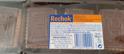 Galletas tableta de chocolate