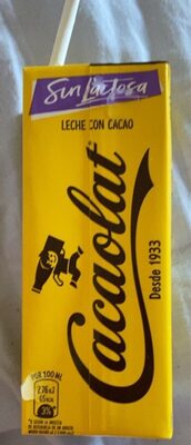 Batido de chocolate front packaging