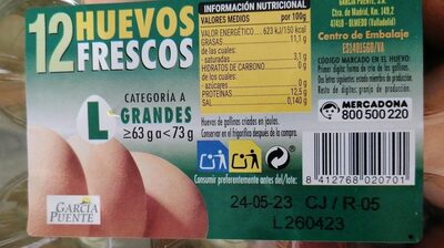 Huevos frescos L