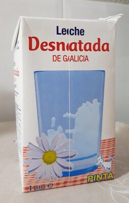 Leche desnatada de Galicia front packaging