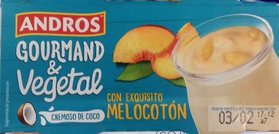 Gourmand & Vegetal Cremoso de coco melocotón