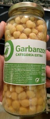 Garbanzos categoría extra front packaging