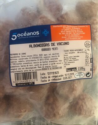 Albondigas de vacuno