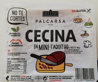 Cecina en mini taquitos