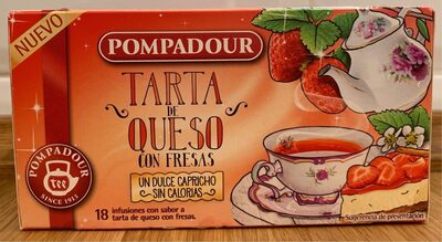 Tarta de queso con fresas front packaging