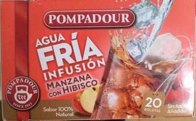Infusión fría manzana con hibisco