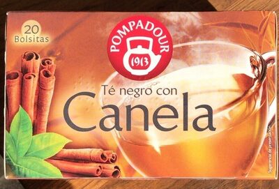 Té negro con canela front packaging