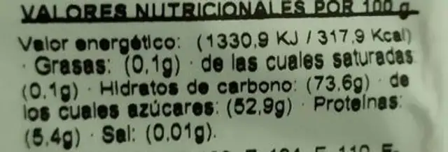 Freson brillo nutrition facts table