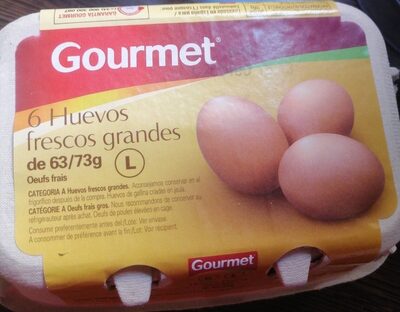 6 Huevos frescos grandes front packaging
