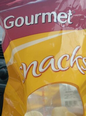 Gourmet snacks front packaging