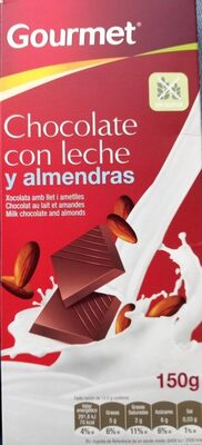 Chocolate con leche y almendras