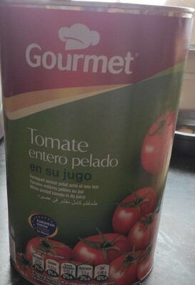 Tomate entero pelado front packaging