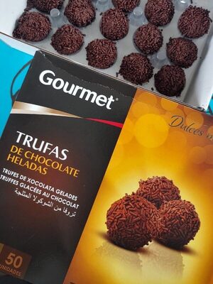 Trufas de la chocolate heladas Gourmet front packaging