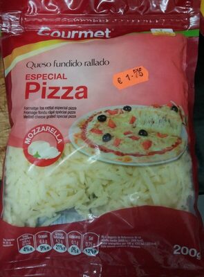 Queso fundido  rallado especial pizza