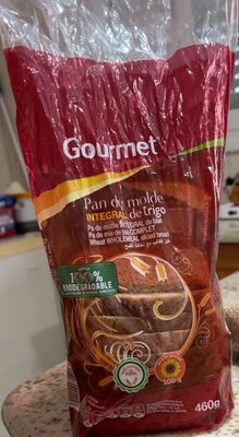 Pan de molde integral de trigo