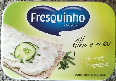 Queijo Fresco para Barrar Alho e Ervas