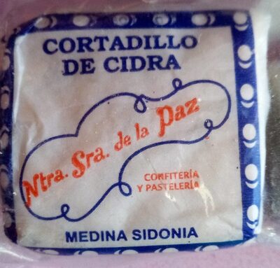 Cortadillo cidra front packaging