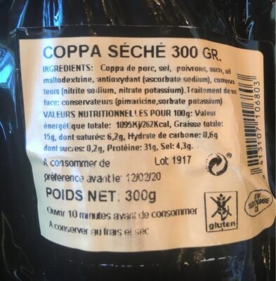 Casa ramon nutrition facts table