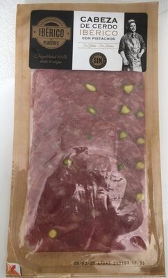 Cabeza de cerdo iberico con pistachos