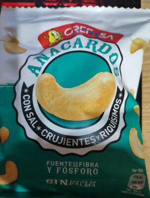 Anacardos crujientes con sal bolsa 125 g