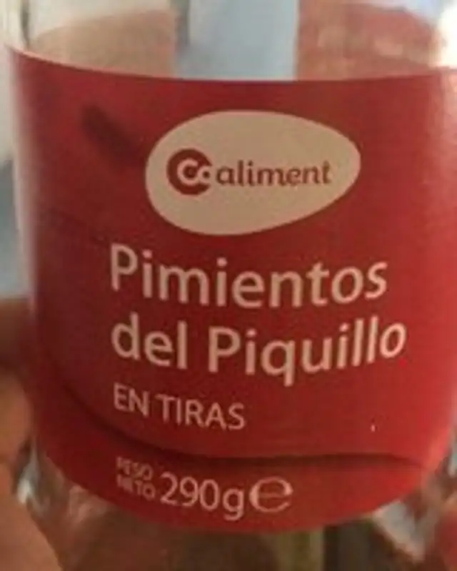 Pinientos del piquillo en tiras
