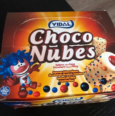 Choco nubes relleno sabor fresa