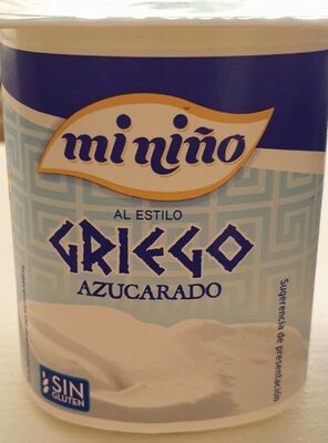 Yogur griego azucarado
