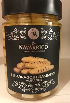 Esparragos braseados