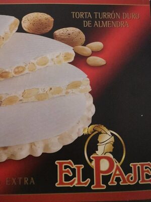 Torta turrón duro de almendra front packaging