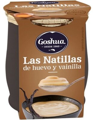 Natillas de huevo y vainilla front packaging