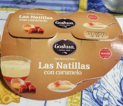 Las natillas com caramelo