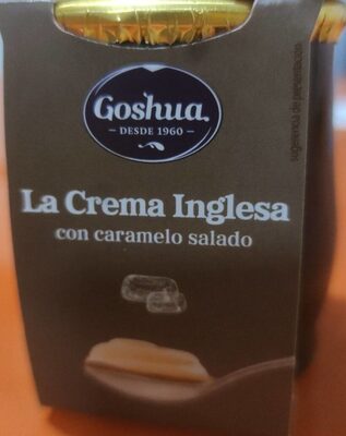 Crema inglesa con caramelo salado