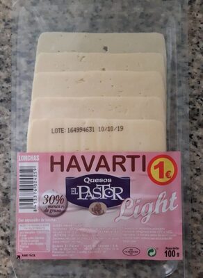 Queso havarti light en lonchas