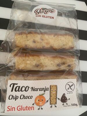 Taco Naranja Chip Choco front packaging