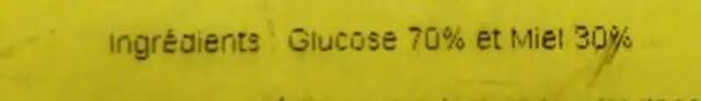 Miel ingredients label