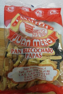 Pan bizcochado papas