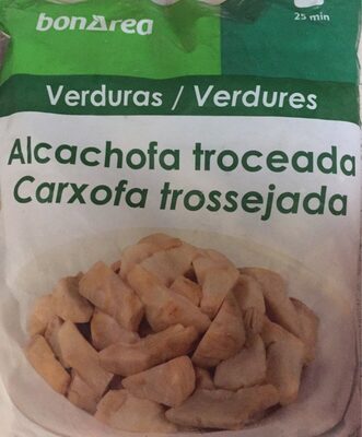 Alcachofa troceada front packaging