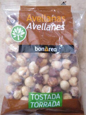 Avellanas tostadas front packaging
